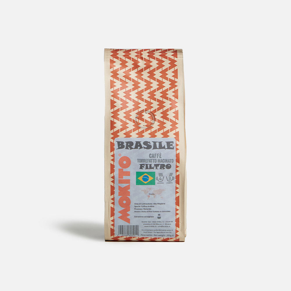 Caffè Macinato per Filtro Monorigine BRASILE Arabica - Mokito