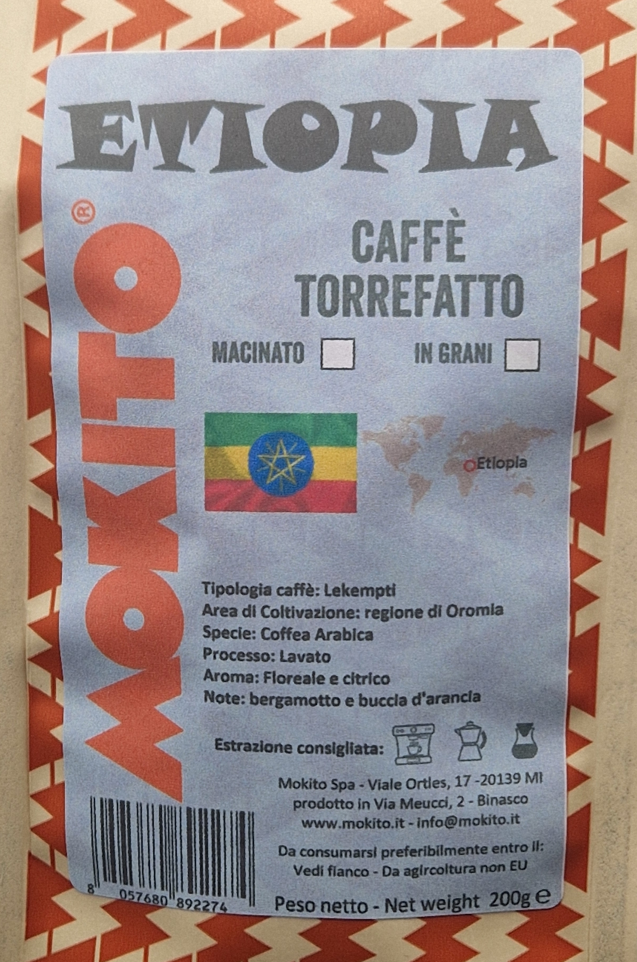 Caffè Macinato per Moka o Filtro - Monorigine ETIOPIA