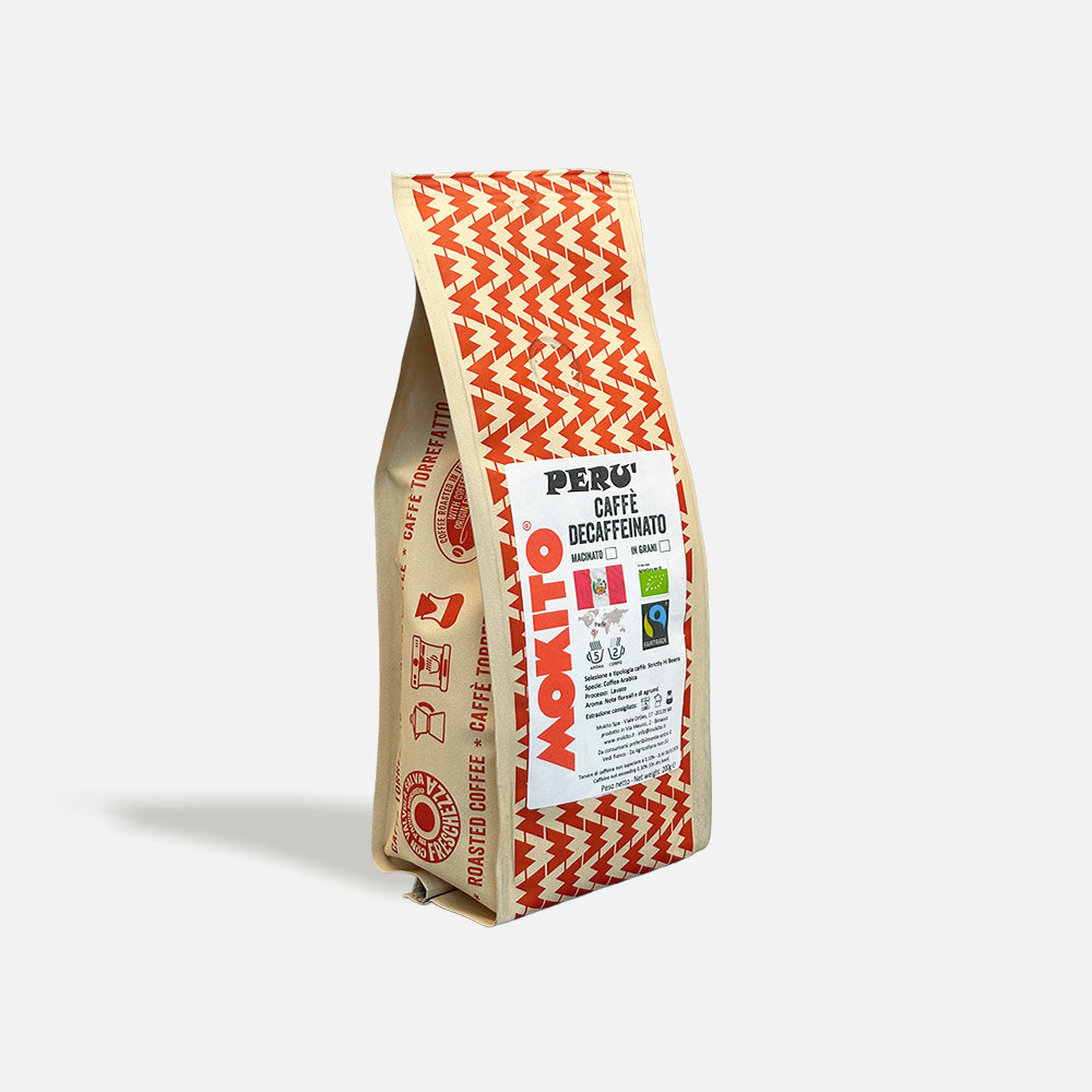 Caffè In Grani Decaffeinato Bio Fairtrade Perù Mokito – 200g